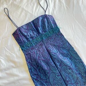 Y2K Open Back Beaded Prom Dress